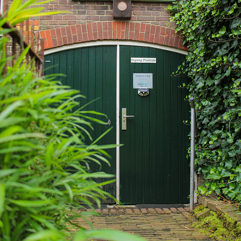 Lowenthal Pedicure praktijk Arnhem Noord groene deur